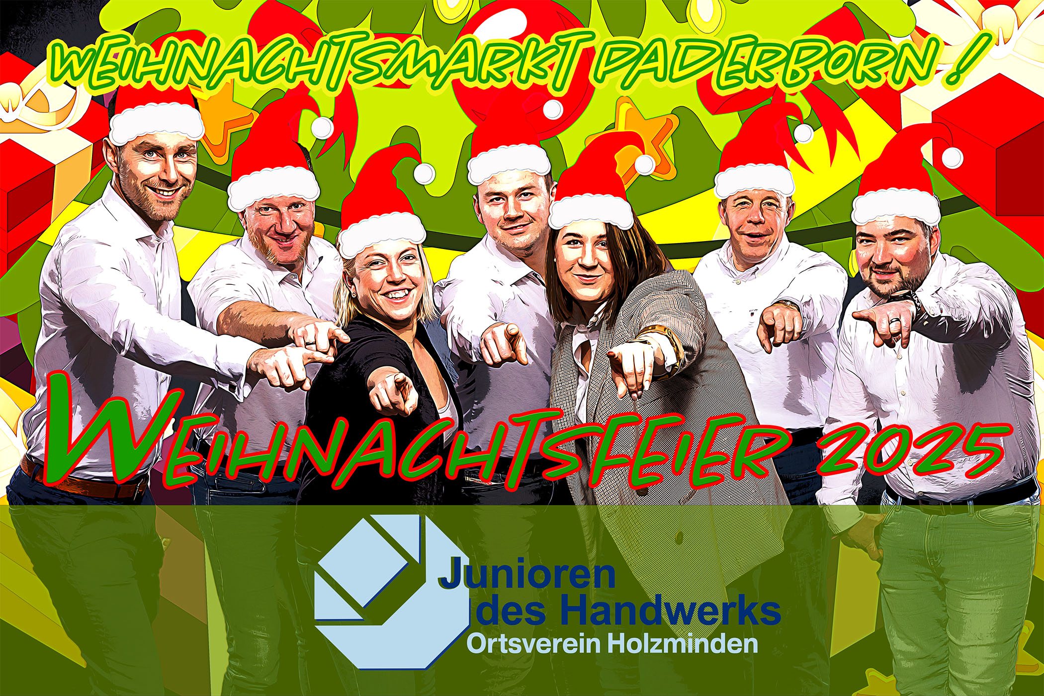 Weihnachtsfeier auf dem Weihnachtsmarkt in Paderborn „Essen & Trinken“